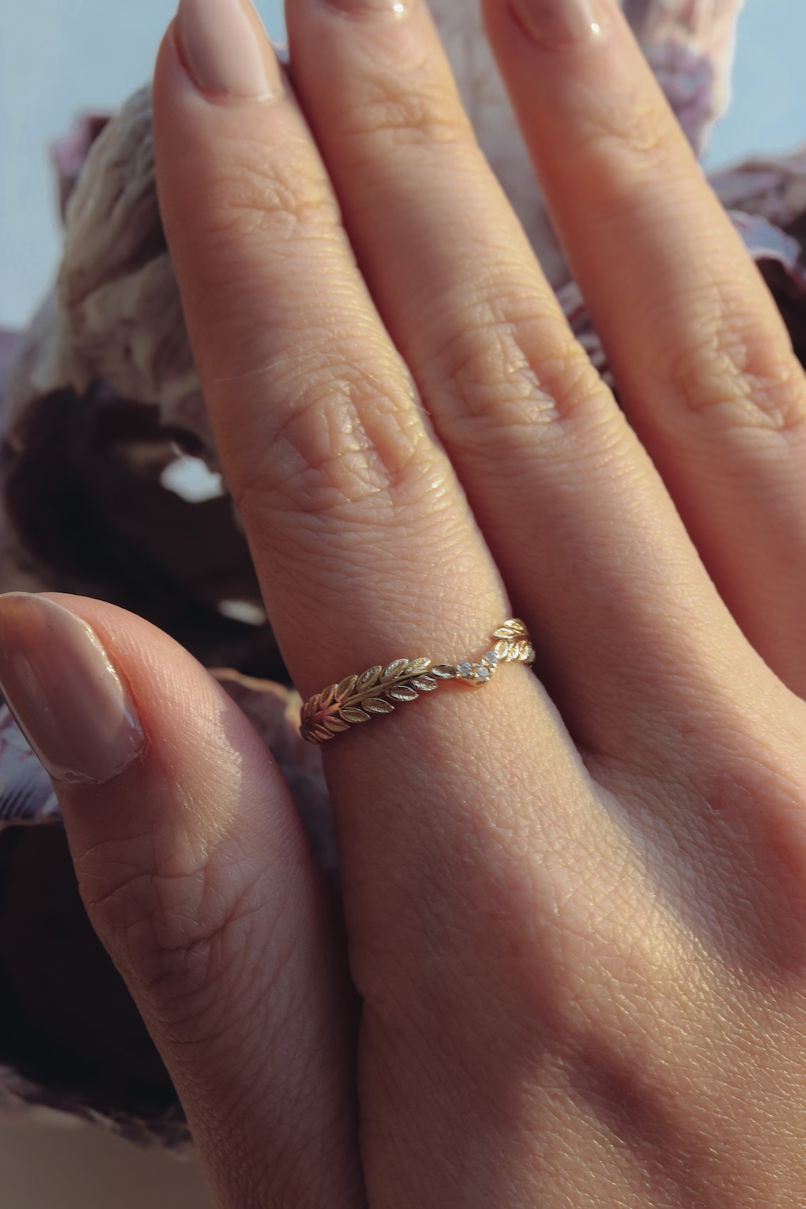 Leaf Wings Ring Leaf Ring